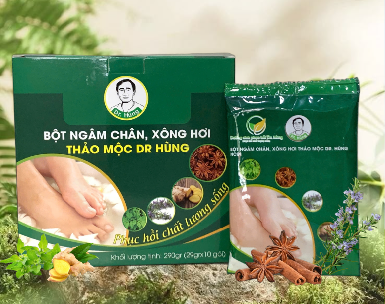 BỘT NGÂM CHÂN & XÔNG HƠI THẢO MỘC DR. HÙNG